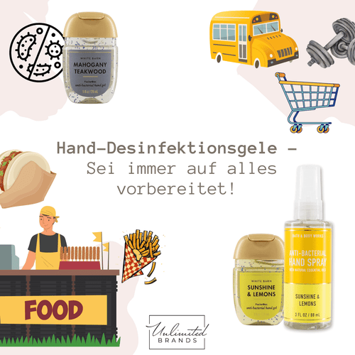 Hand-Desinfektionsgele - Sei immer auf alles vorbereitet!