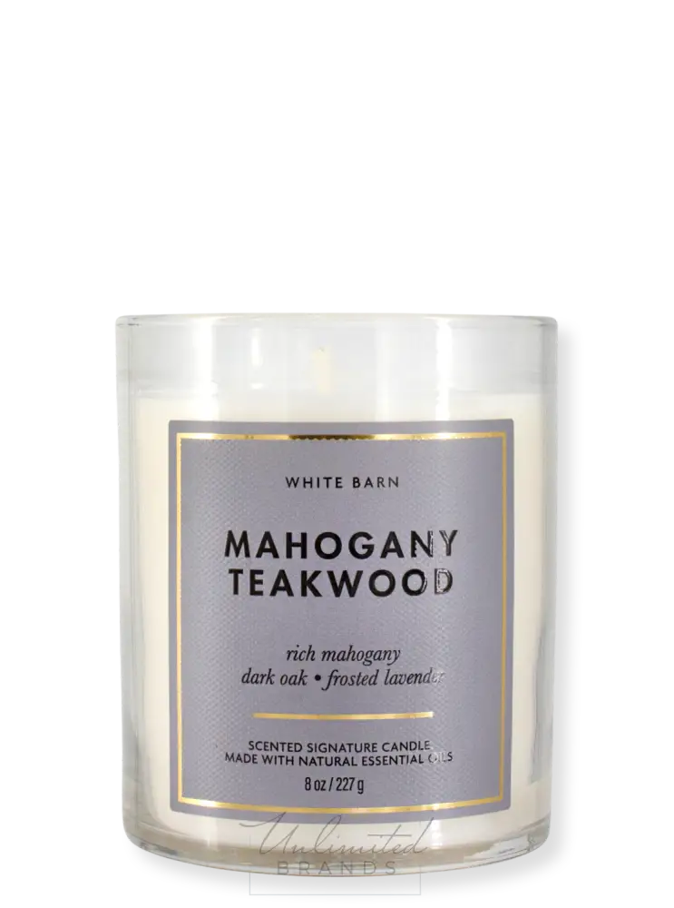 1-Docht Kerze - Mahogany Teakwood 227G