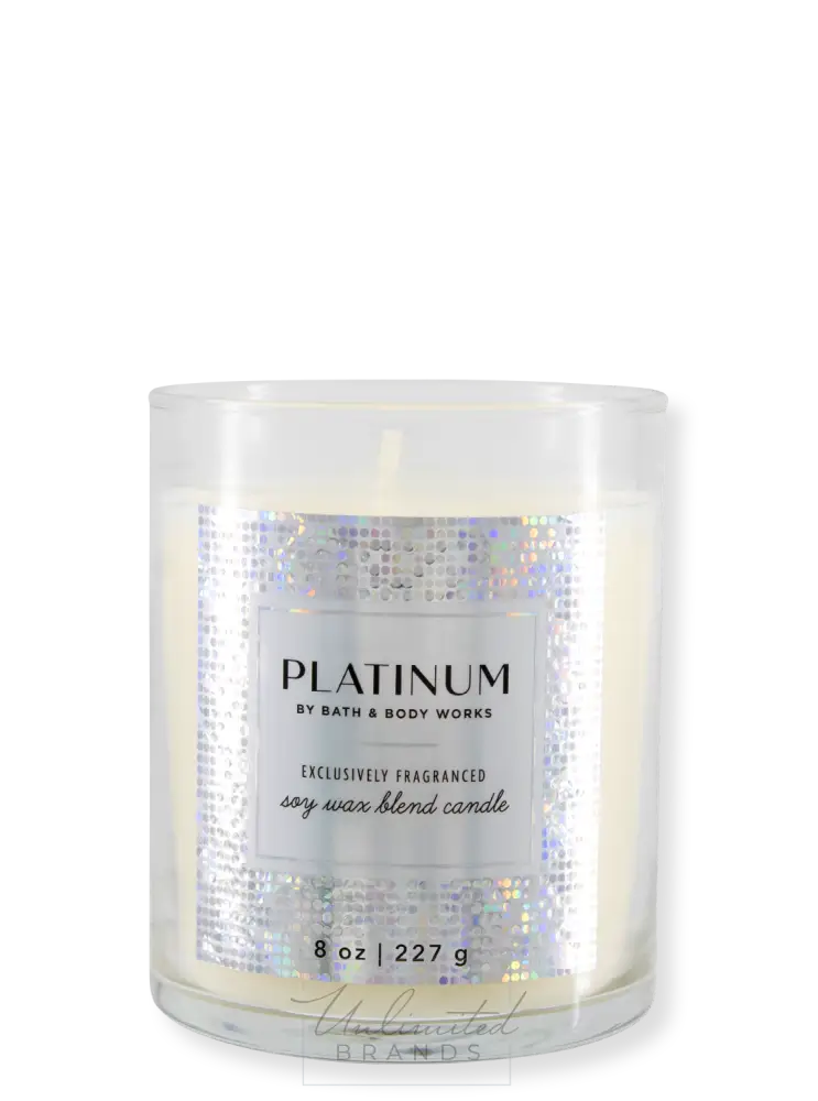 1-Docht Kerze - Platinum 227G