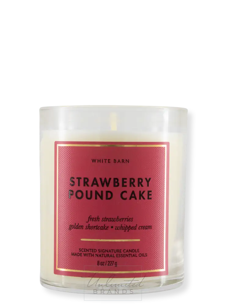 1-Docht Kerze - Strawberry Pound Cake 227G