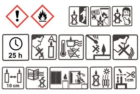 Voorbeeldsjabloon / witte schuur - 1 -dacht kaars - patroon - 227G