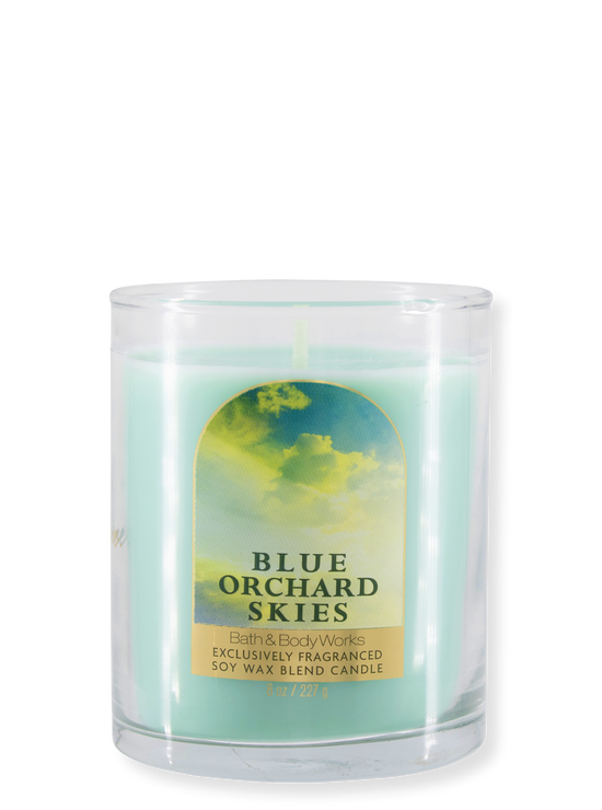 1-Docht Kerze - Blue Orchard Skies 227G