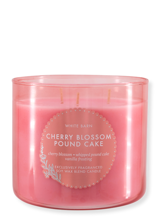 3-Docht Kerze - Cherry Blossom Pound Cake - 411g