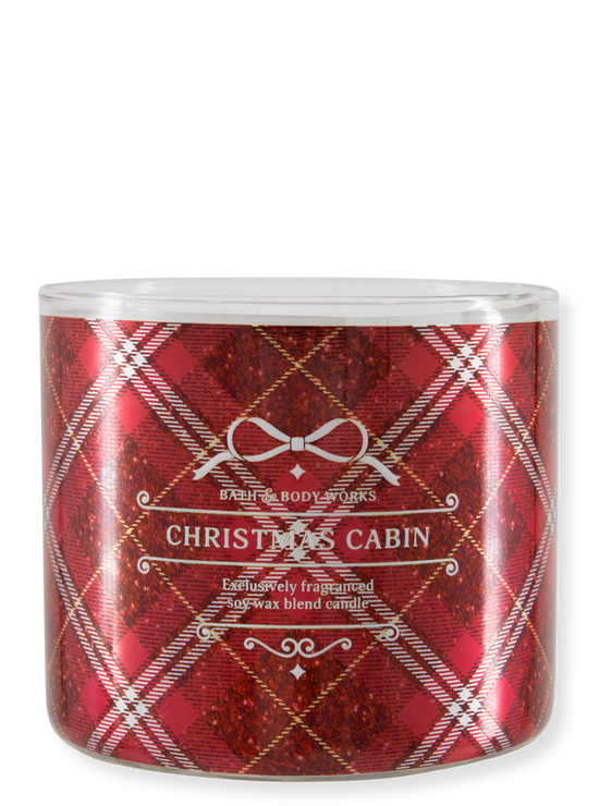 3-Docht Kerze - Christmas Cabin - 411g