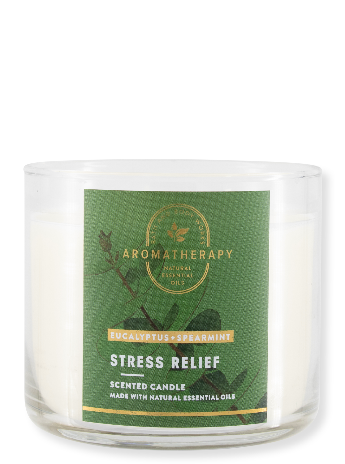 3-Docht Kerze - Aromatherapy Stress Relief Eucalyptus & Spearmint 411G