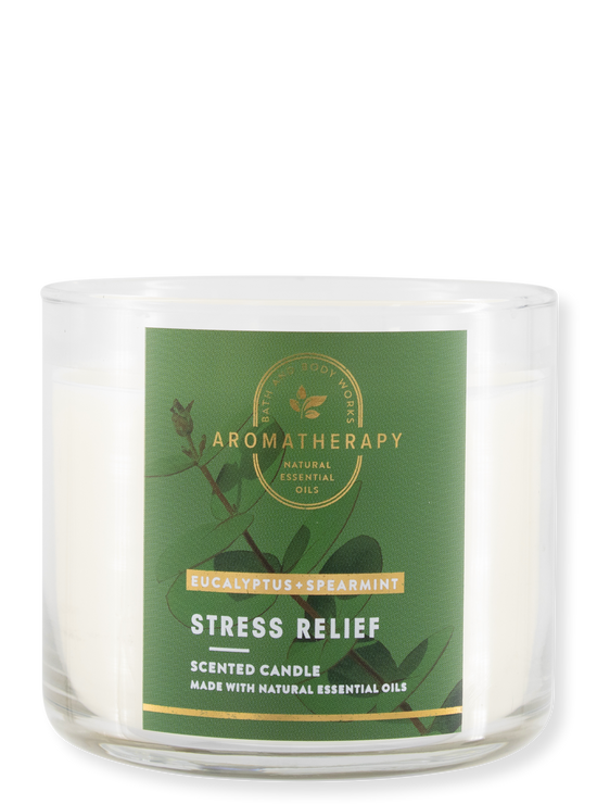 3-Docht Kerze - Aromatherapy Stress Relief Eucalyptus & Spearmint 411G