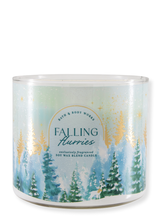 3-Docht Kerze - Falling Flurries - 411g