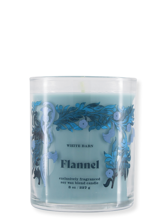 1-Docht Kerze - Flannel - 227g