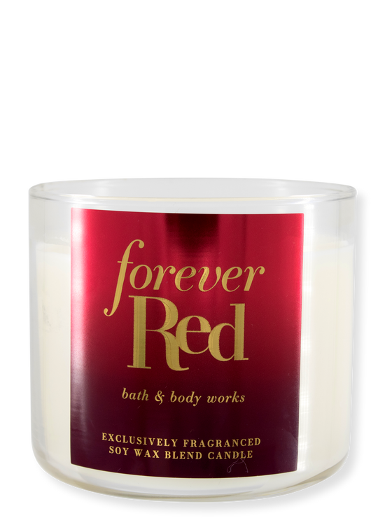 3-Docht Kerze - Forever Red - 411g