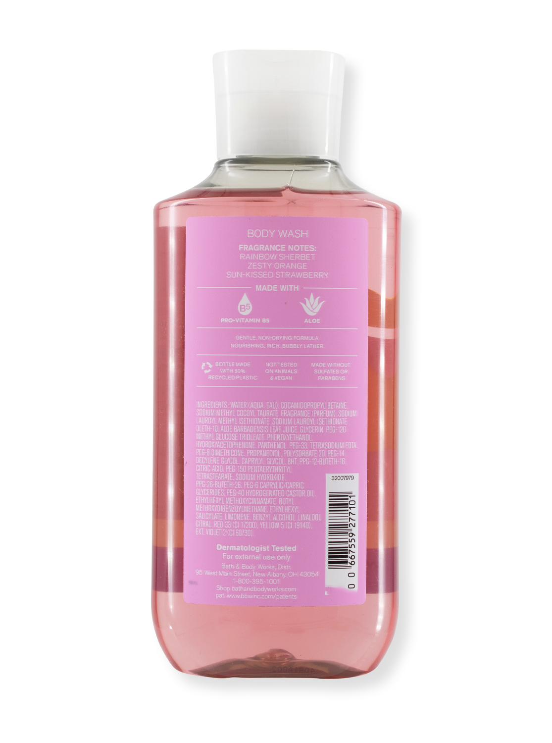 Gel de douche / lavage du corps - Sherbet Fruity Sherbet - 295 ml