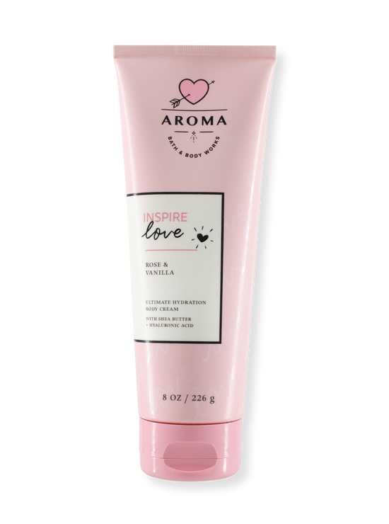 Body Cream - Aroma Inspire Love Rose & Lavender 226G