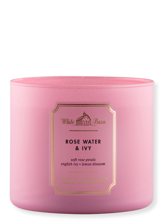 3-Docht Kerze - Rose Water & Ivy- 411G