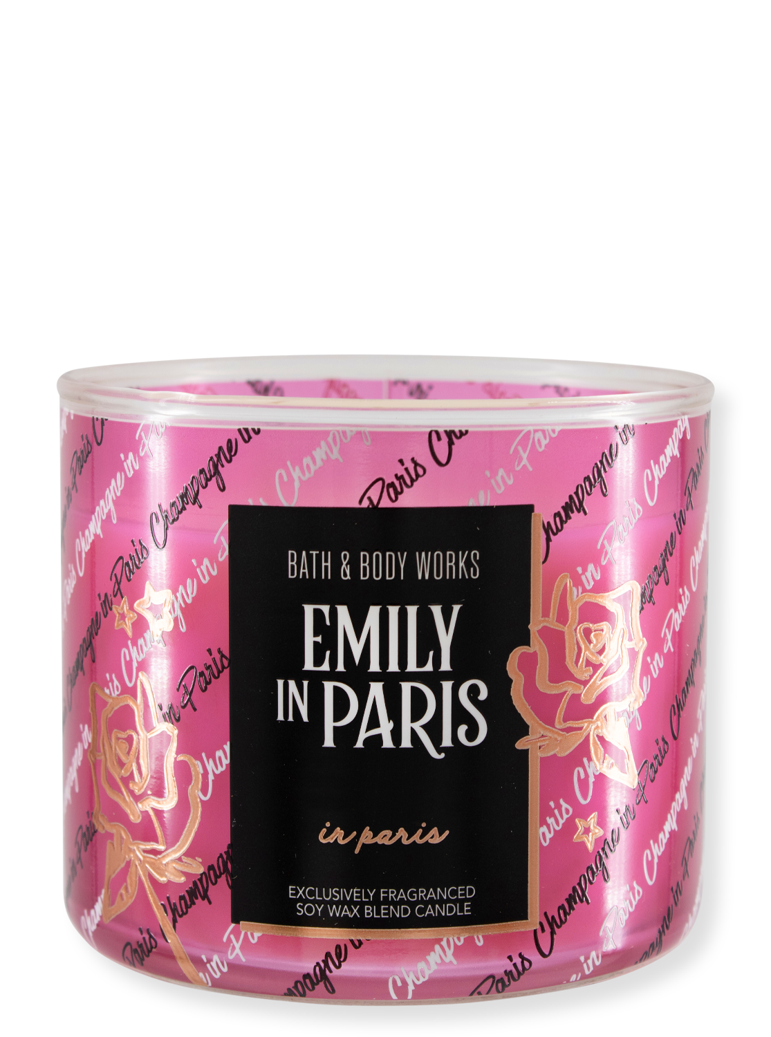 3-Docht Kerze - Emily in Paris - Sekt in Paris - 411g