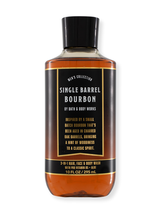 3in1 - Hair - Face & Body Wash - Single Barrel Bourbon - For Men - 295ml