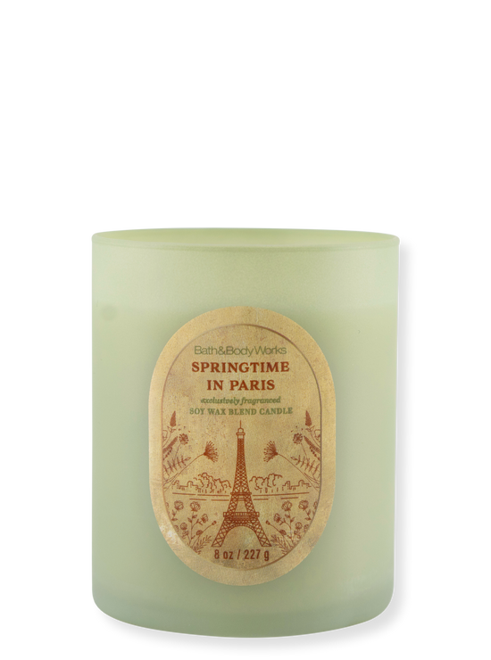 1-Wick Candle - Springtime in Paris - 227g