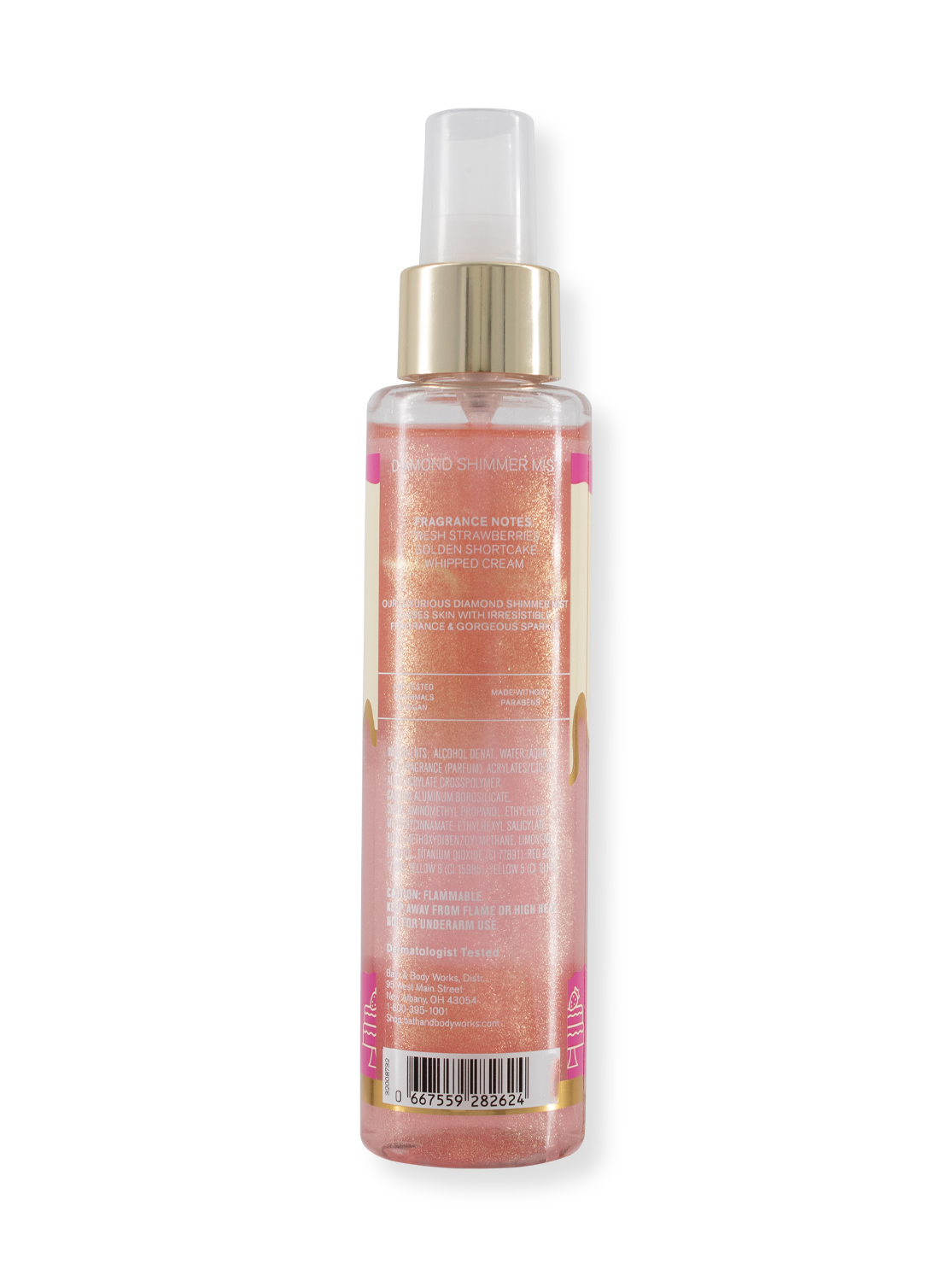 Body Spray - Strawberry Pound Cake - Diamond Shimmer - 145 ml