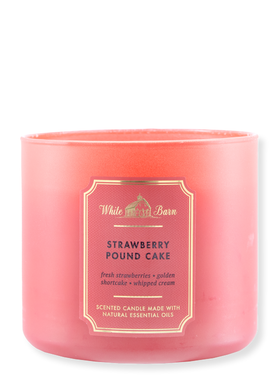 3-Docht Kerze - Strawberry Pound Cake 411G