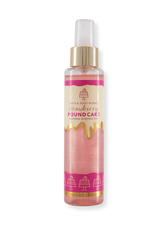 Body Spray - Strawberry Pound Cake - Diamond Shimmer - 145 ml