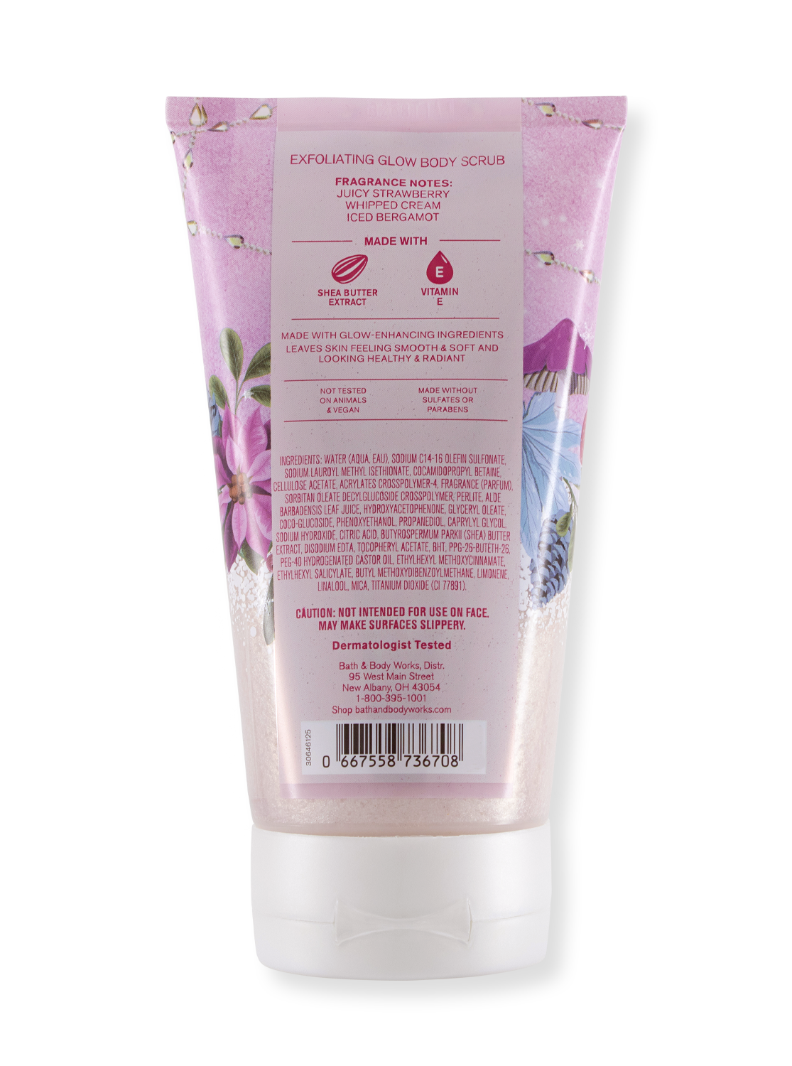 Bath And Body Works Body Scrub Strawberry Snowflakes 226g Unlimited Brands 