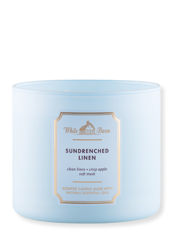 3-Docht Kerze - Sundrenched Linen 411G