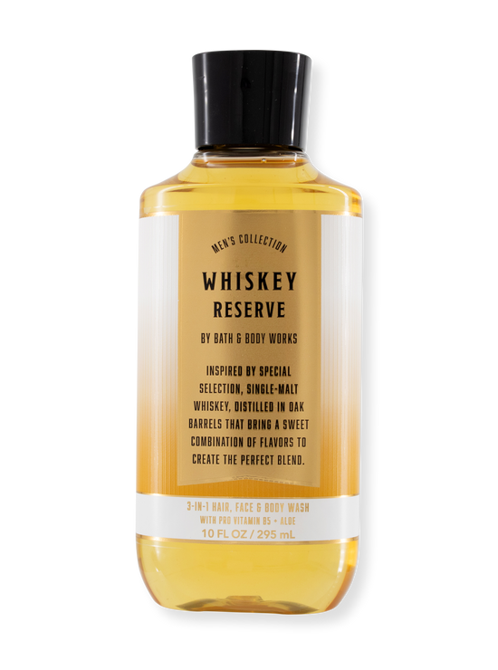 3In1 - Hair Face & Body Wash Whiskey Reserve For Men 295Ml Duschgel