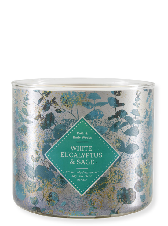 3-Docht Kerze - White Eucalyptus & Sage - 411g