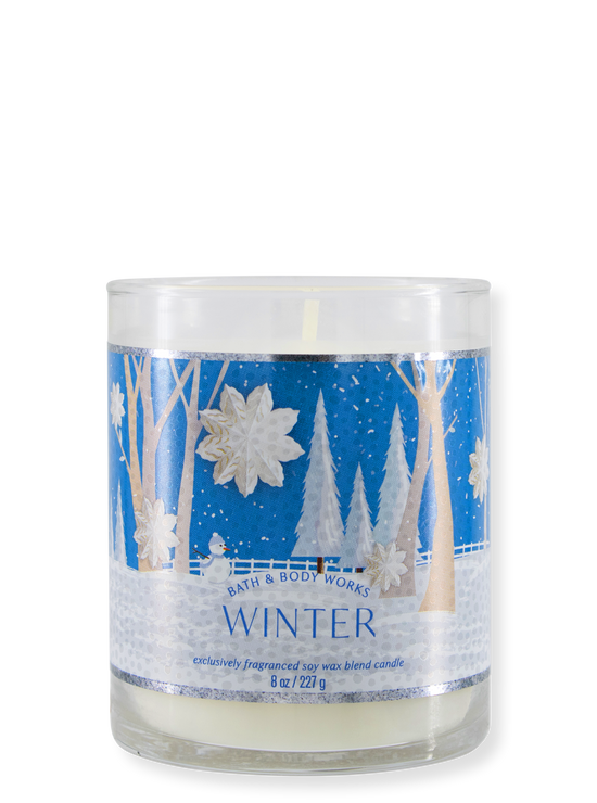 1-Docht Kerze - Winter - 227g