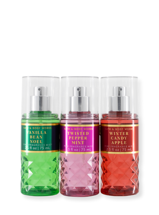 Giftset - 3 Set reismaat Body Spray - Wintereditie - 225 ml